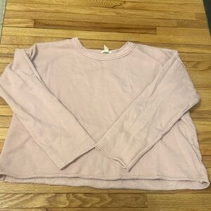 Eileen Fisher Pink Cropped Sweatshirt